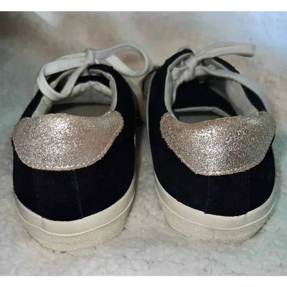 Madewell Women Sidewalk Low Top Animal Print Leather Sneakers AA177 - size 7